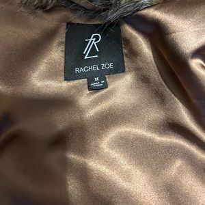 Rachel Zoe Faux Fur Vest, 1X. Caramel in color.